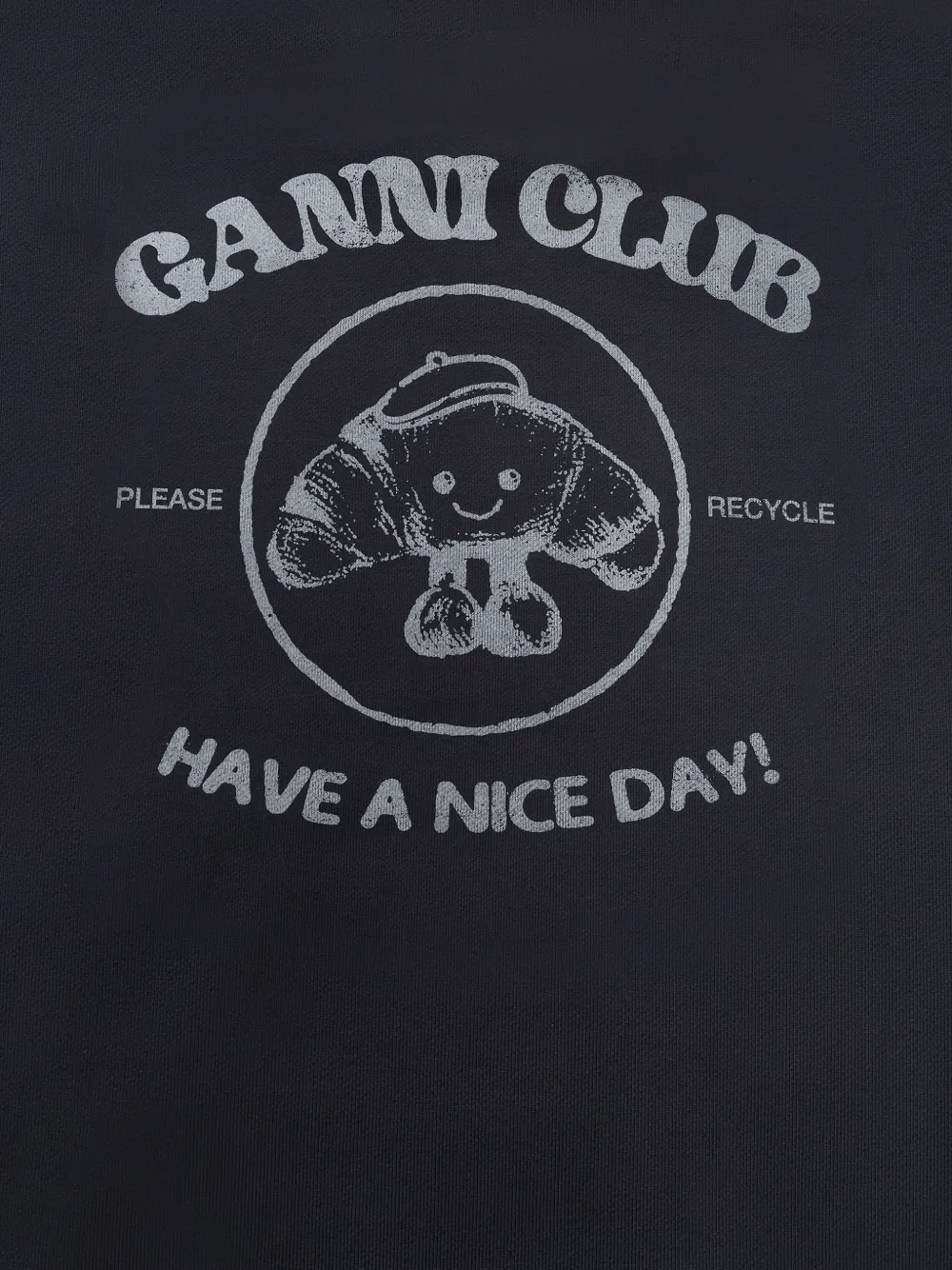 GANNI Club Paris hoodie Zwart