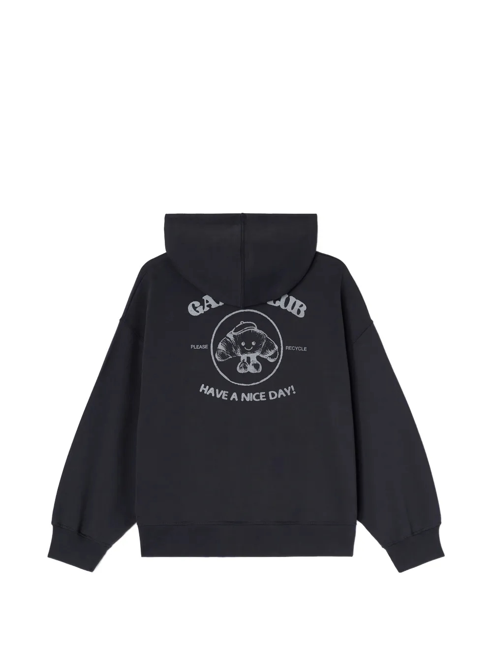 GANNI Club Paris hoodie Zwart