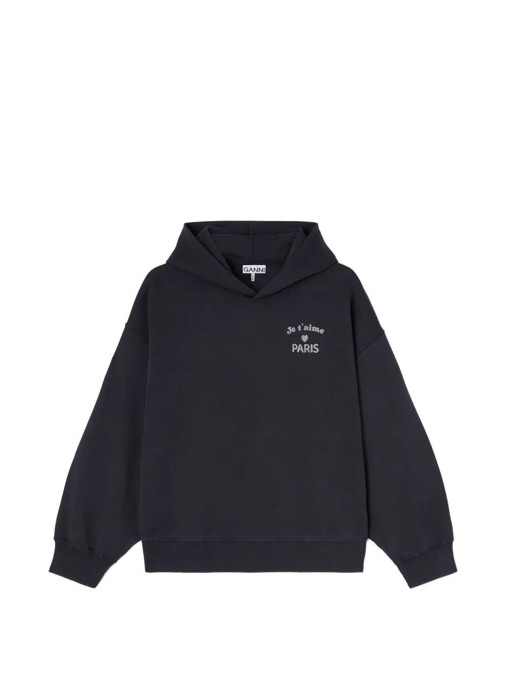 GANNI Club Paris hoodie - Nero
