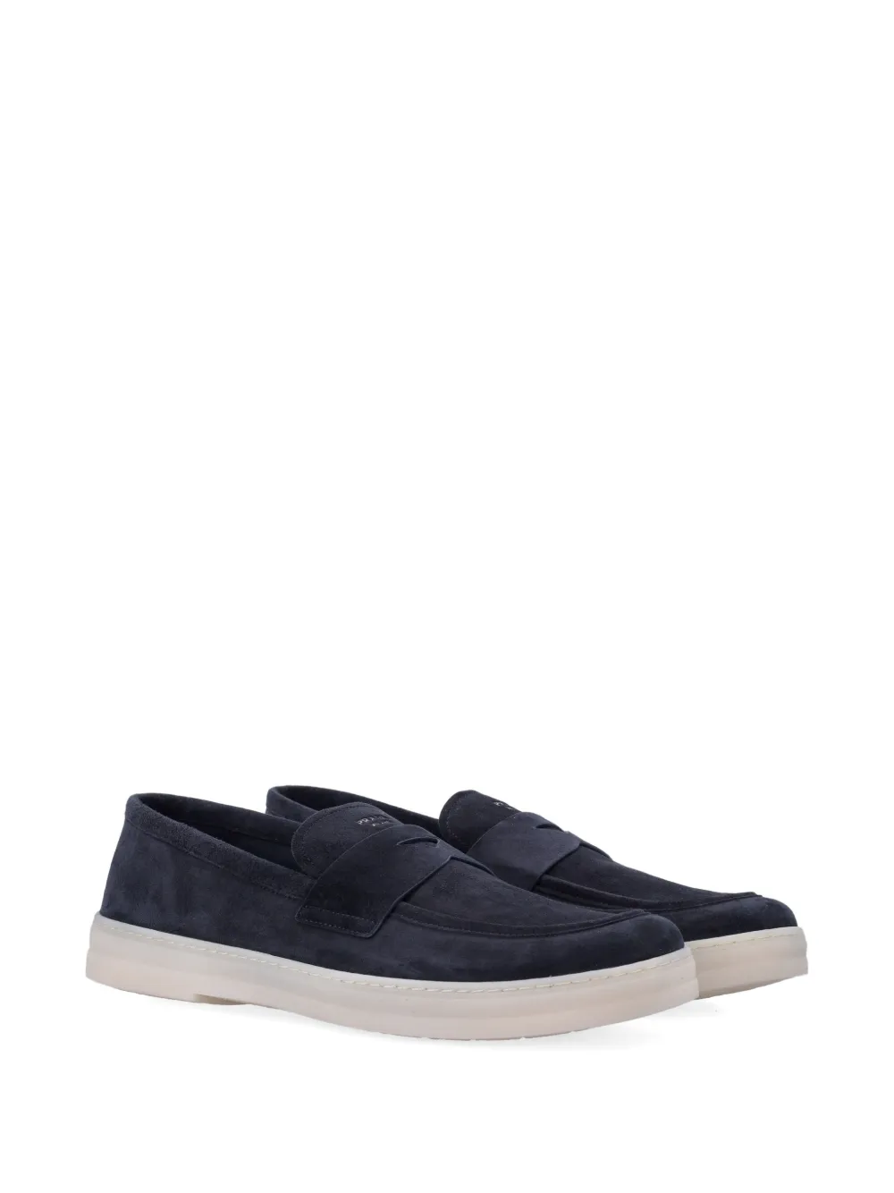 Prada strap loafers Blauw