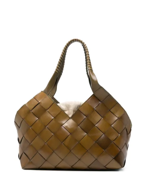 DRAGON DIFFUSION Castello woven leather tote bag