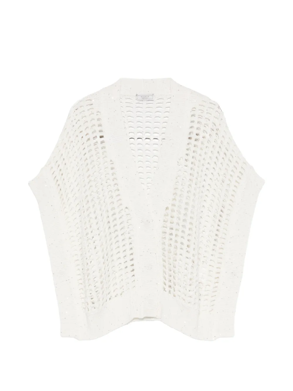 Peserico sequin-embellishment vest - Bianco