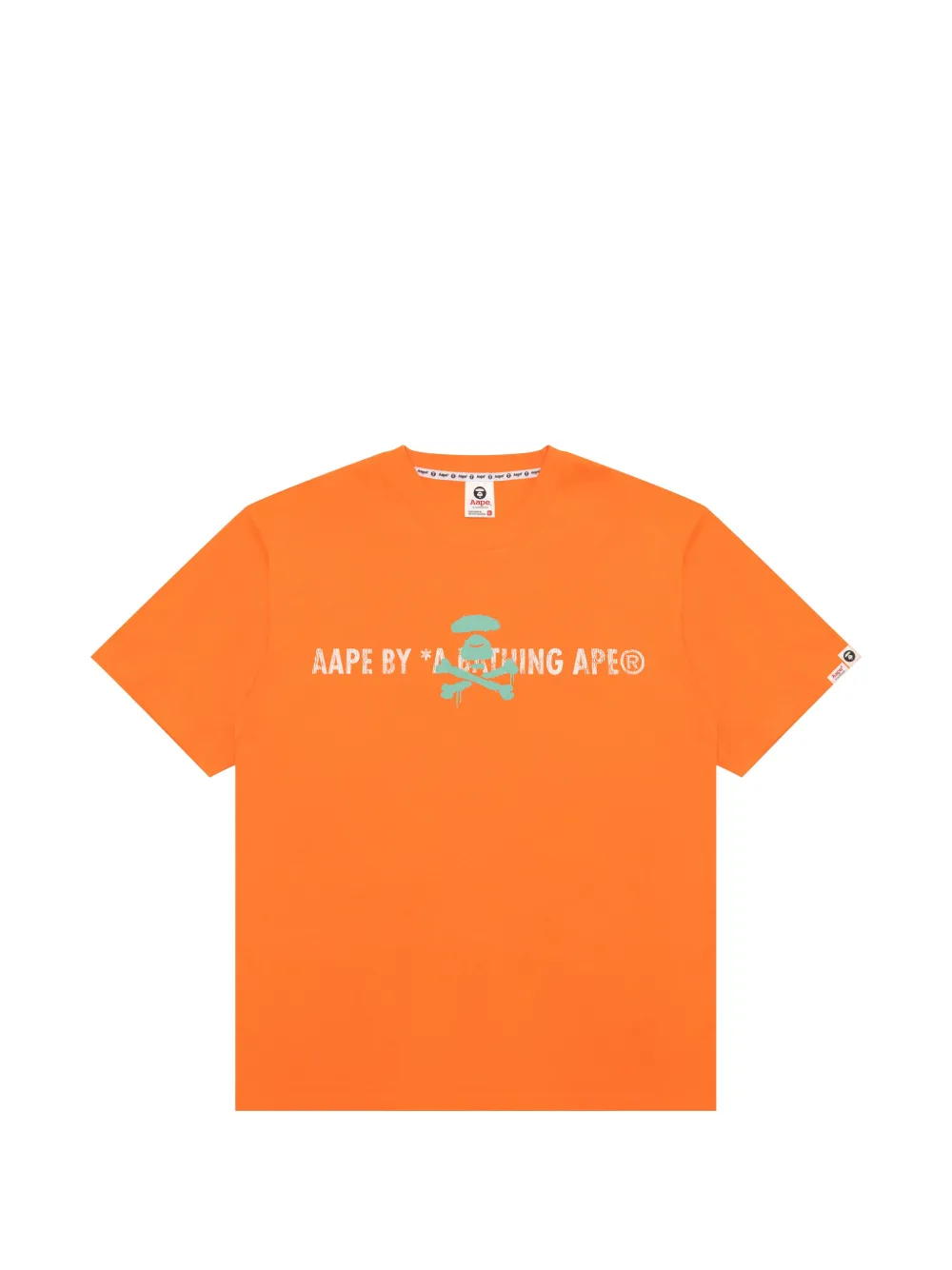 AAPE BY *A BATHING APE® T-shirt con stampa - Arancione
