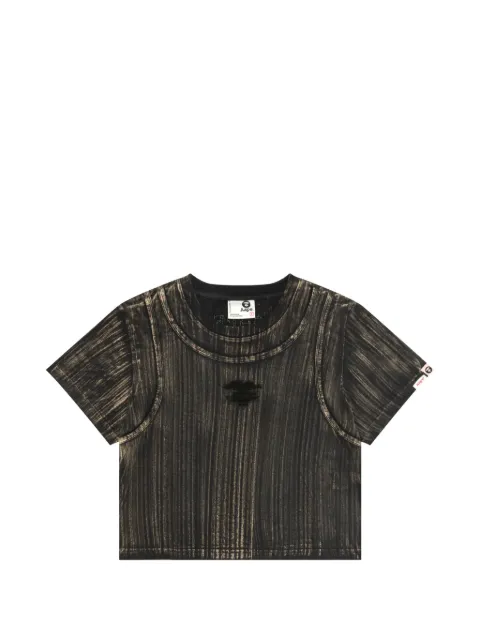 AAPE BY *A BATHING APE® logo-embroidered T-shirt
