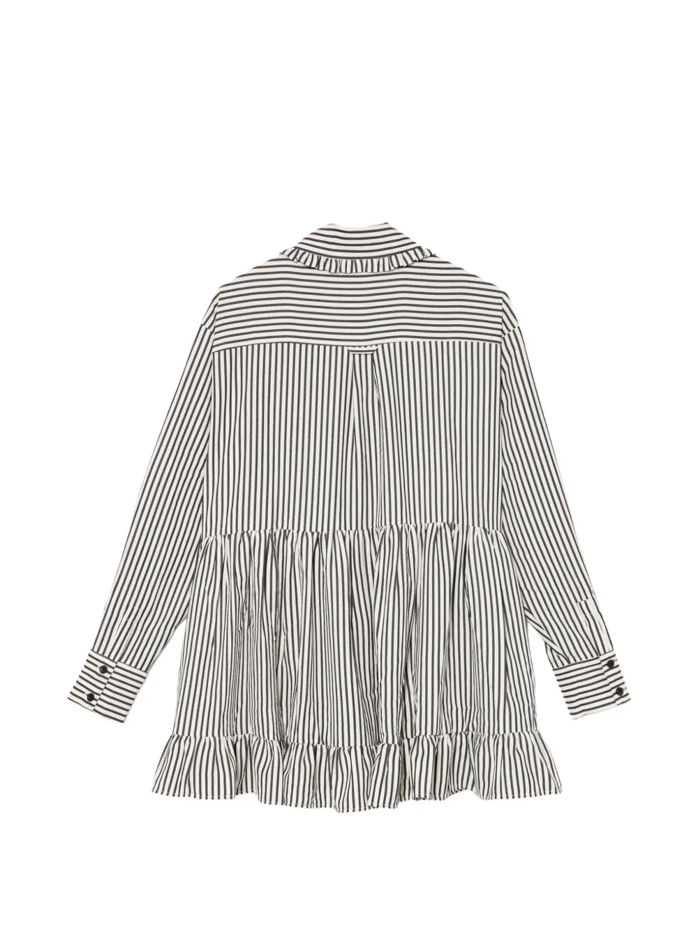 The Ragged Priest Charm Stripe Mini Shirt Dress | White | FARFETCH