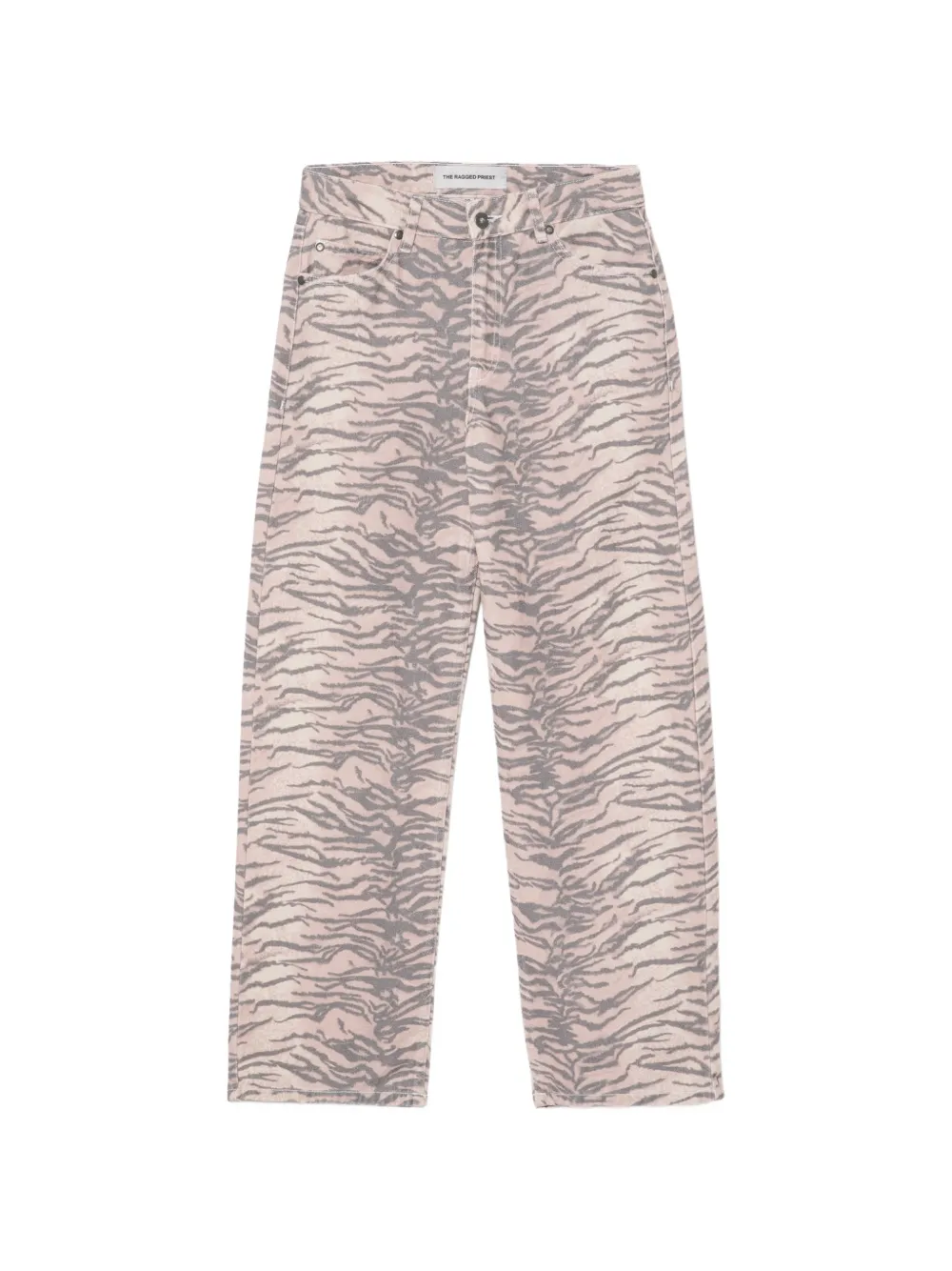 The Ragged Priest tiger-print jeans - Rosa