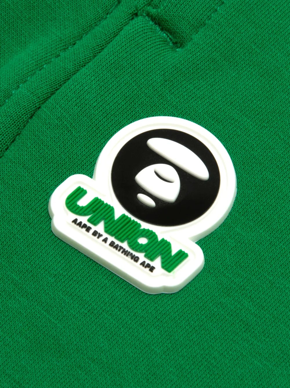 AAPE BY *A BATHING APE Shorts met geborduurd logo Groen