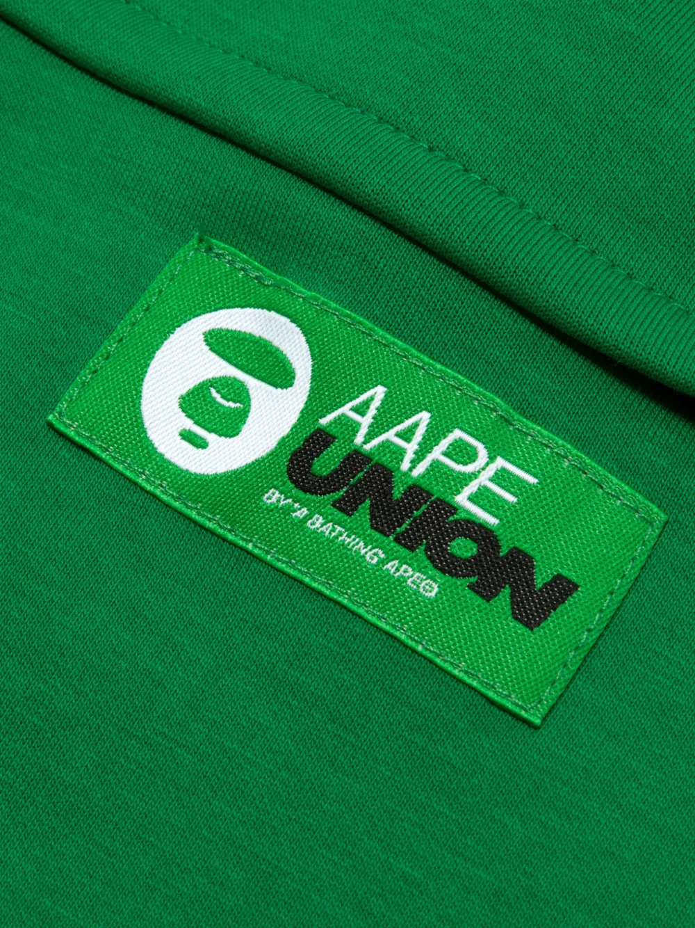 AAPE BY *A BATHING APE Shorts met geborduurd logo Groen
