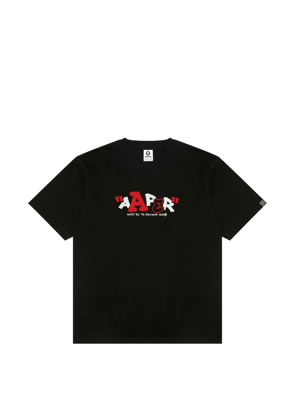 AAPE BY *A BATHING APE® T-shirt con stampa - Nero