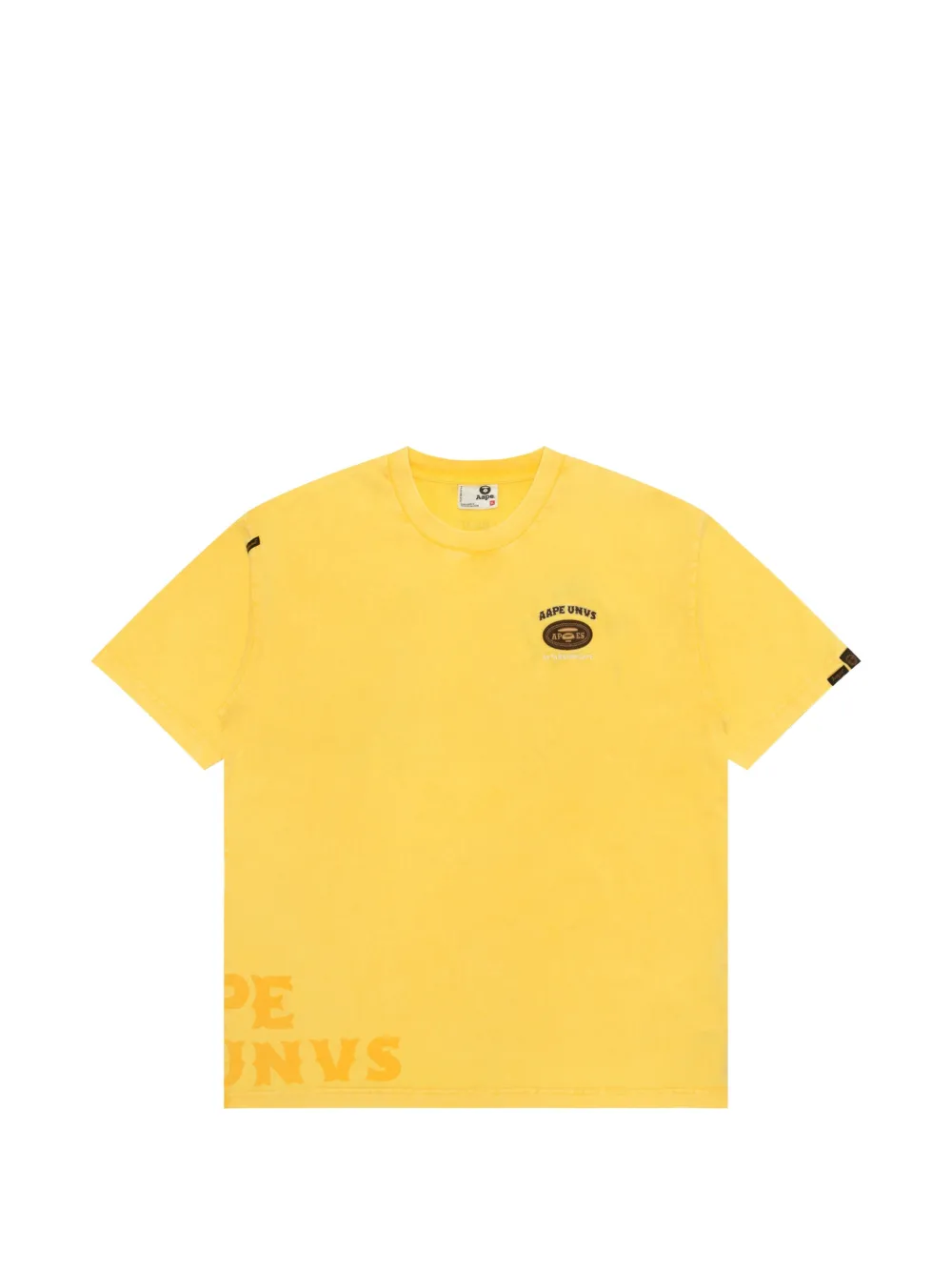 AAPE BY *A BATHING APE® logo-detail T-shirt - Giallo
