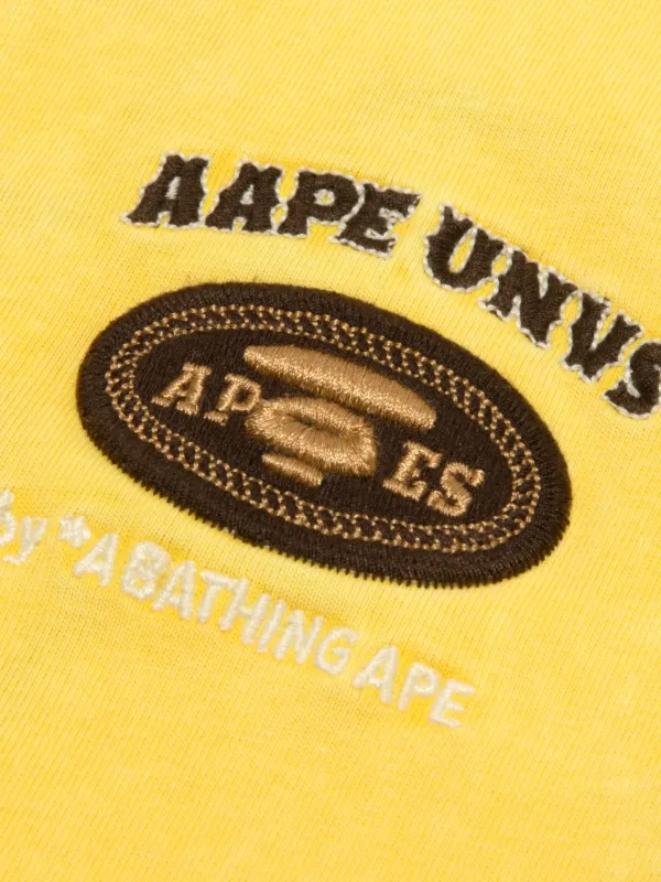 AAPE BY *A BATHING APE® logo-detail T-shirt | Yellow | FARFETCH