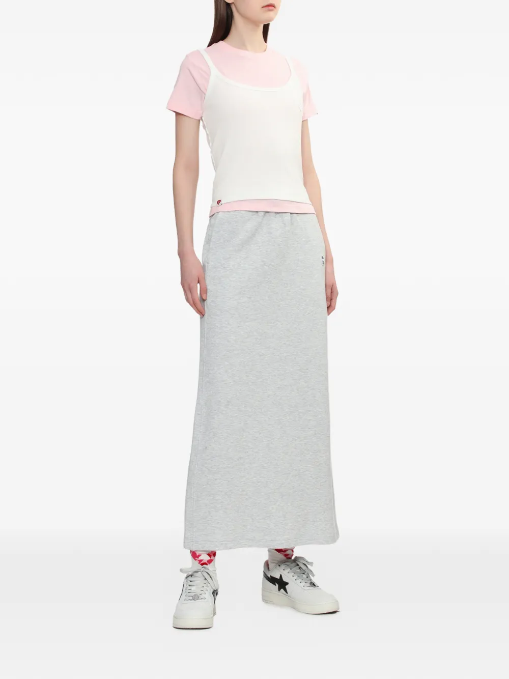  Apee™ By *a Bathing Ape® Logo Top - White 