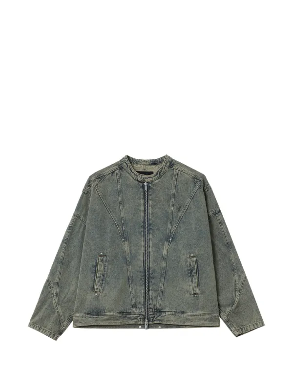 FIVE CM ジップアップ デニムジャケット | ブルー | FARFETCH JP
