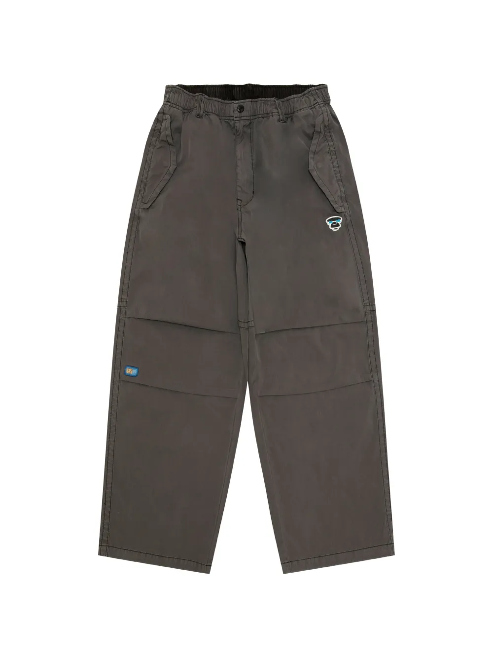 AAPE BY *A BATHING APE® logo-appliqué trousers - Grigio