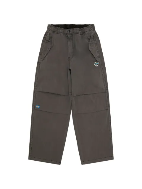 AAPE BY *A BATHING APE® logo-appliqué trousers