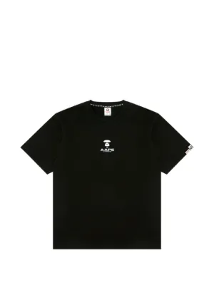 AAPE BY *A BATHING APE® Appliqué T-shirt | Black | FARFETCH