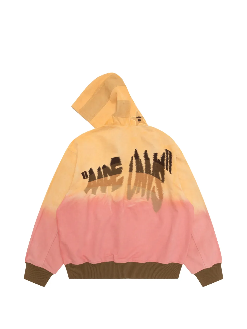 AAPE BY *A BATHING APE Hoodie met logopatch Oranje