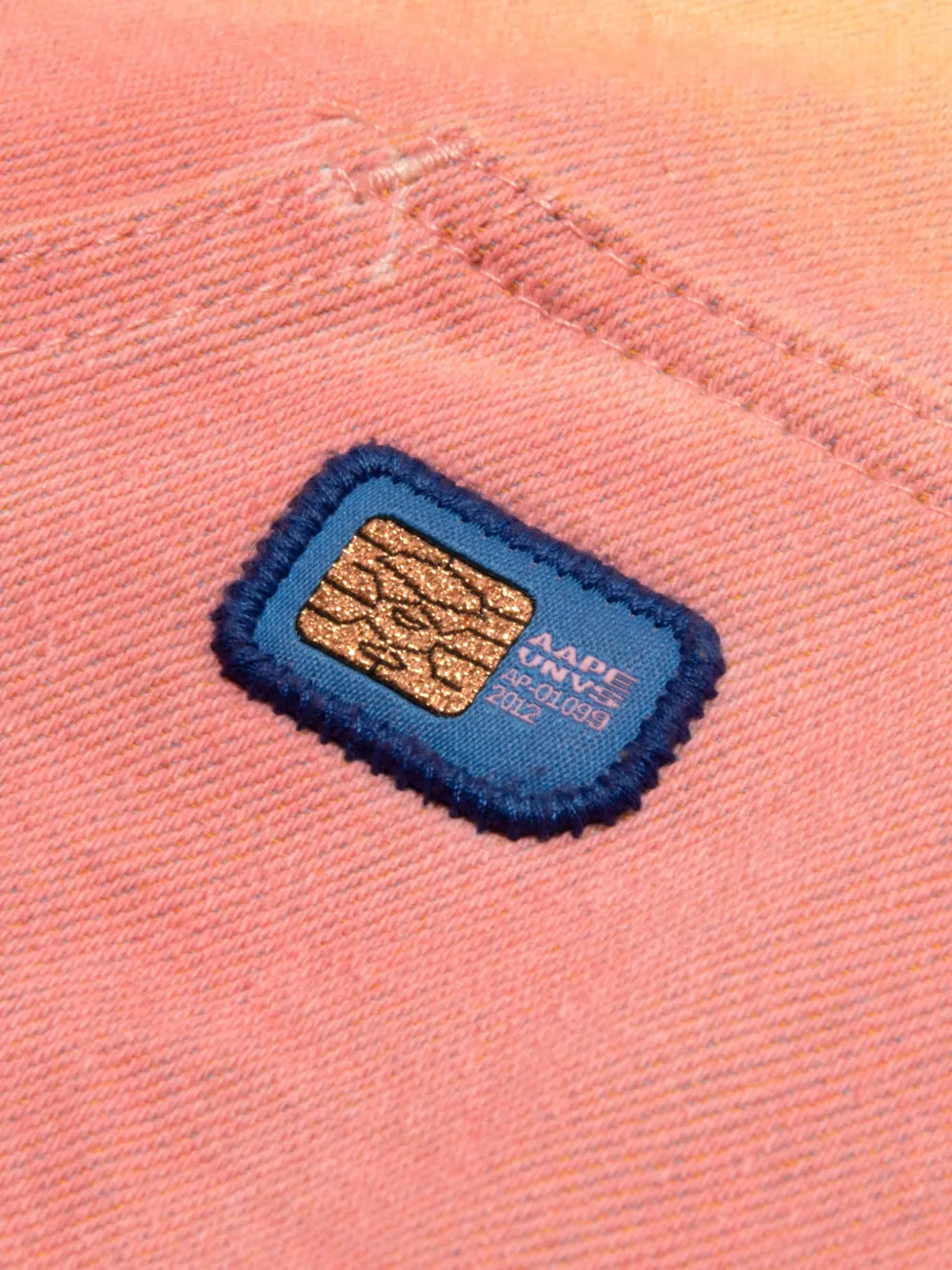AAPE BY *A BATHING APE Hoodie met logopatch Oranje