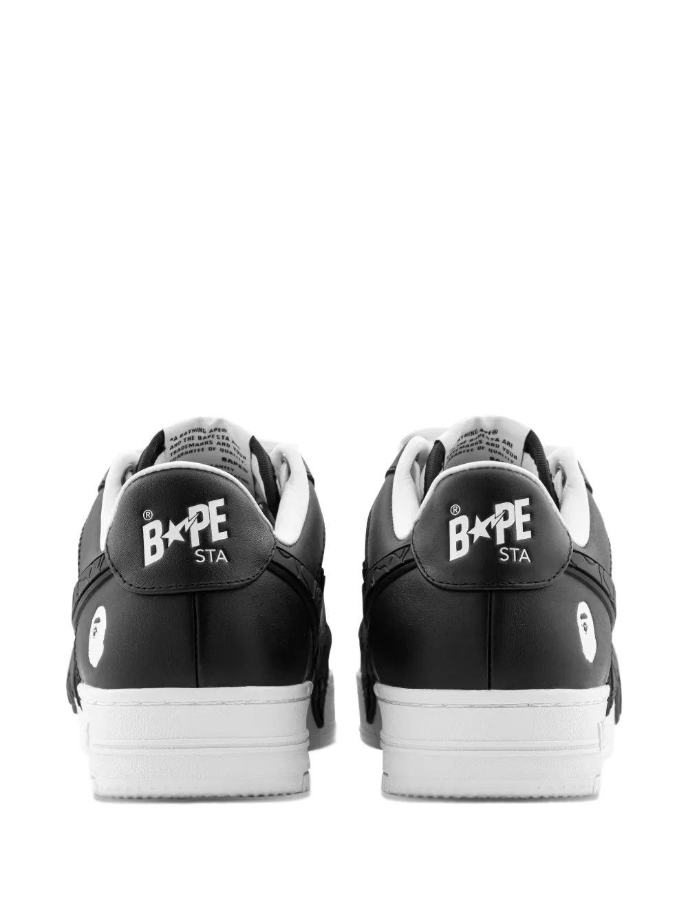 A BATHING APE Sneakers met sterpatroon Wit