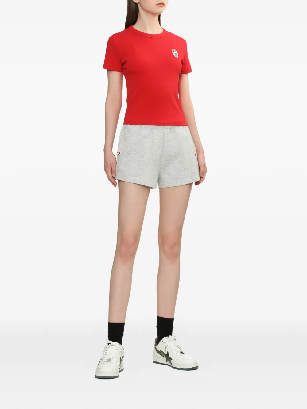  Apee™ By *a Bathing Ape® Appliqué T-shirt - Red 