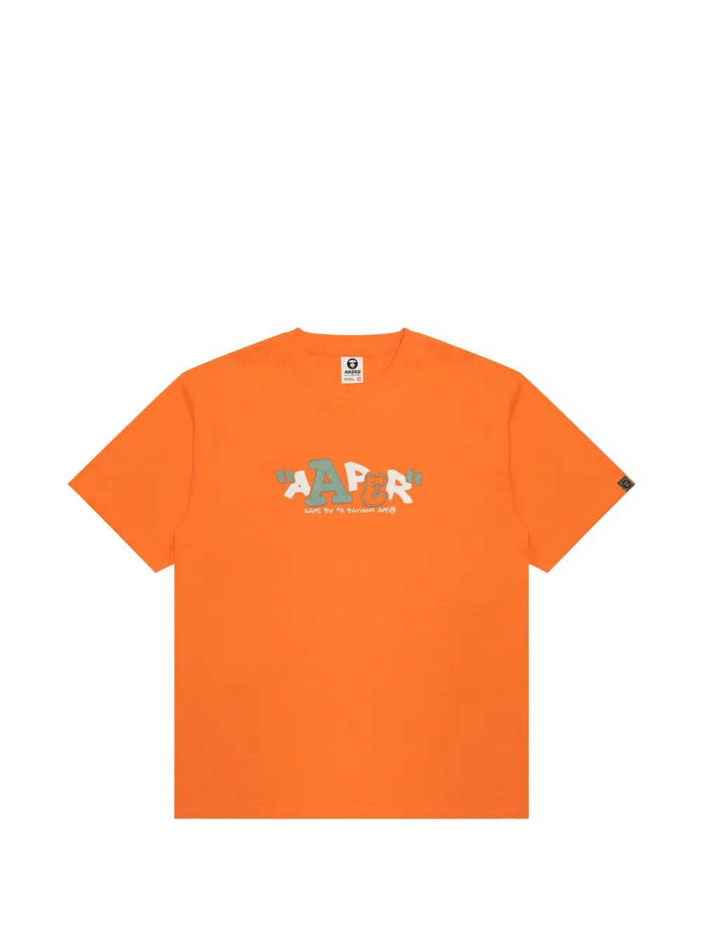 AAPE BY *A BATHING APE® T-shirt con stampa - Arancione