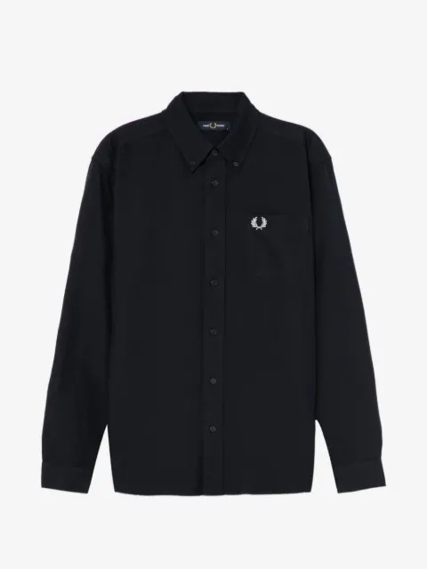 Fred Perry logo-embroidered pocket shirt
