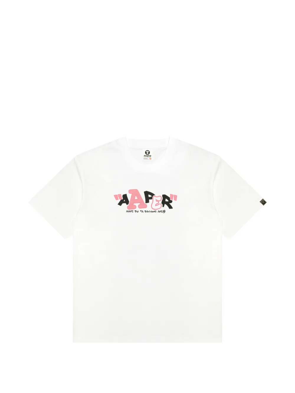 AAPE BY *A BATHING APE® T-shirt con stampa - Bianco