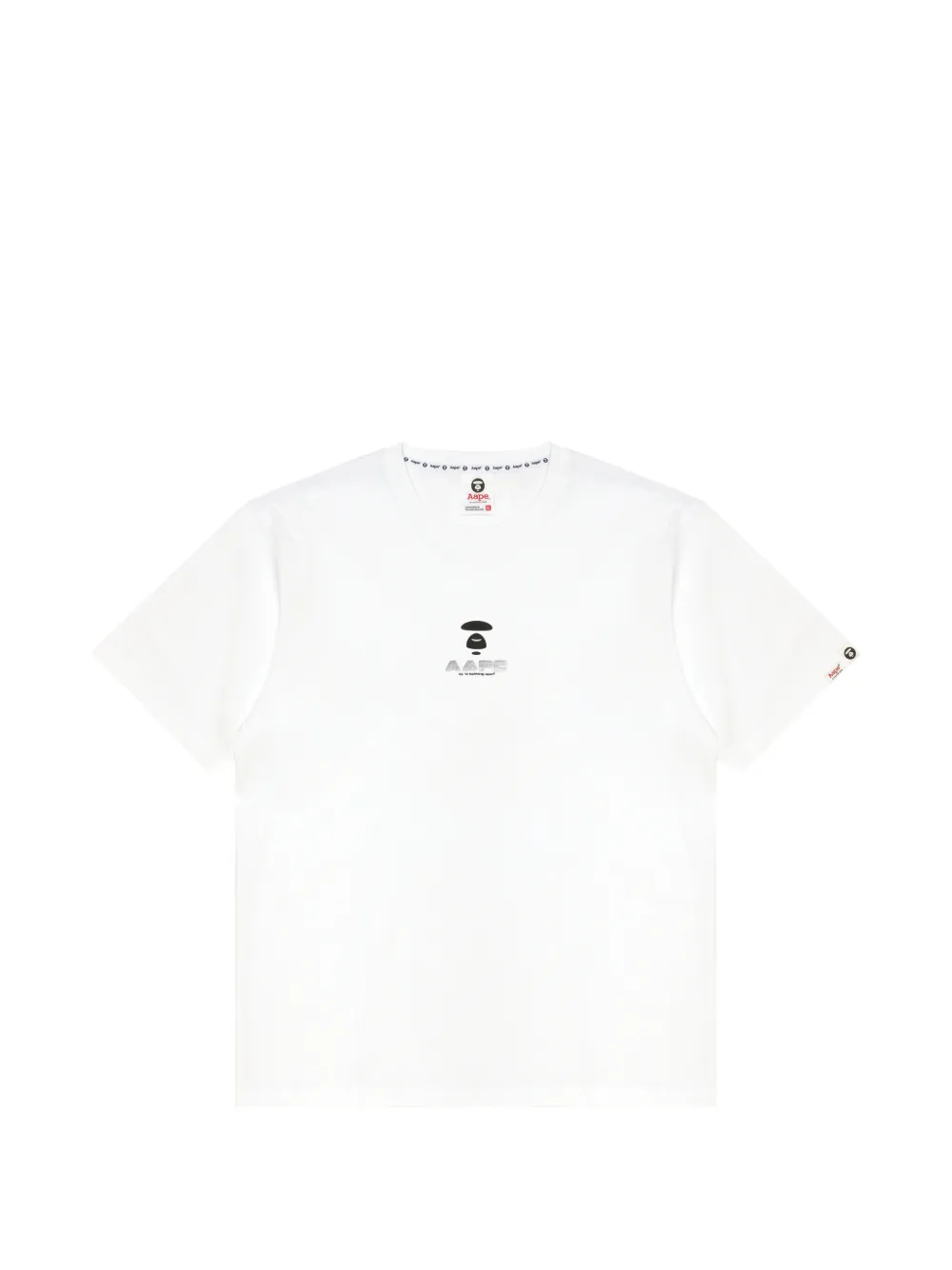 AAPE BY *A BATHING APE® T-shirt con logo - Bianco