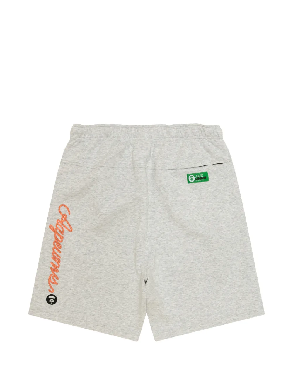 AAPE BY *A BATHING APE Shorts met geborduurd logo Grijs