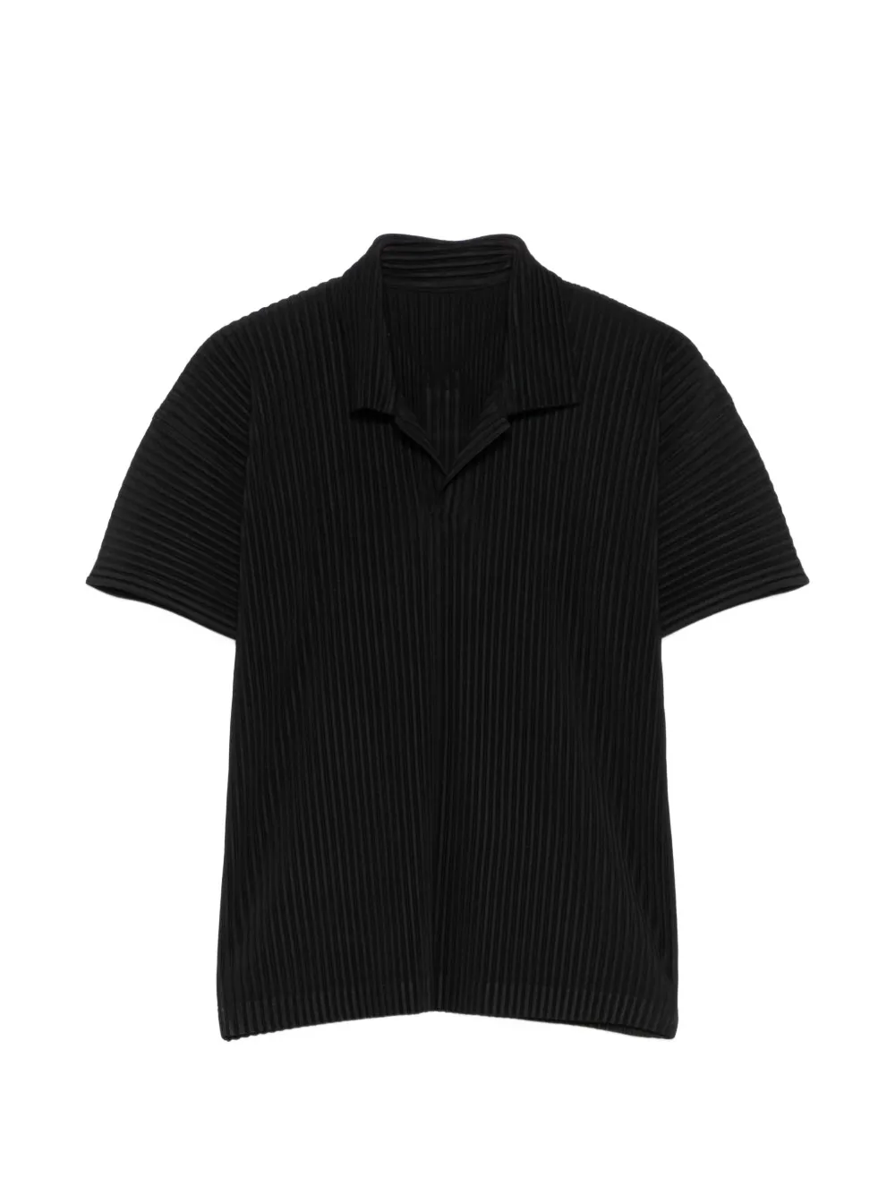 Homme Plissé Issey Miyake Polo con scollo a V - Nero