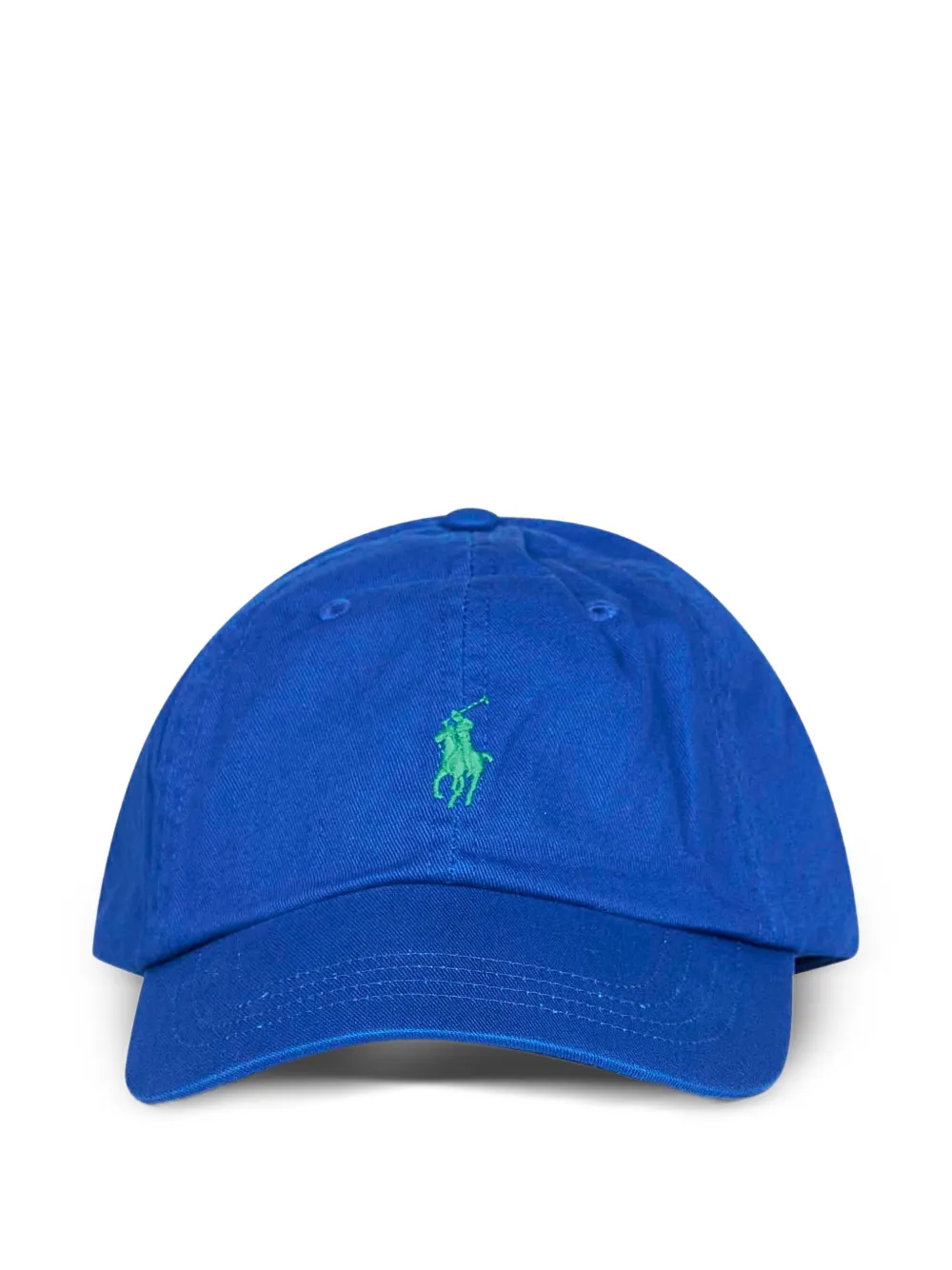 Polo Ralph Lauren pony embroidery curved-peak hat - Blu