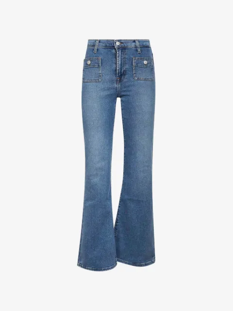7 For All Mankind jeans acampanados con bolsillos en la parte delantera