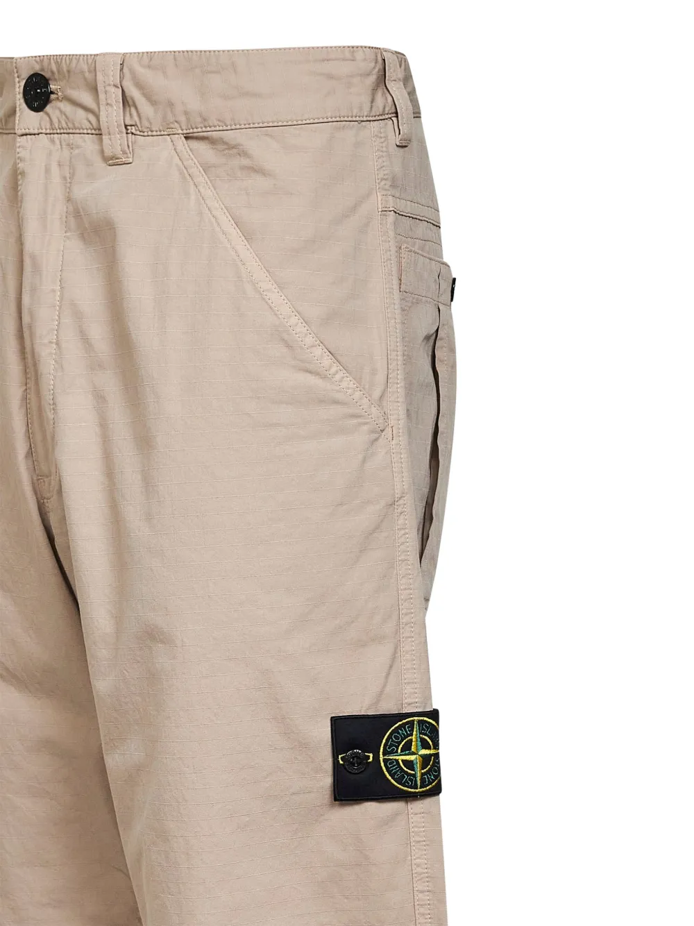 Stone Island Broek met Compass-logopatch Beige
