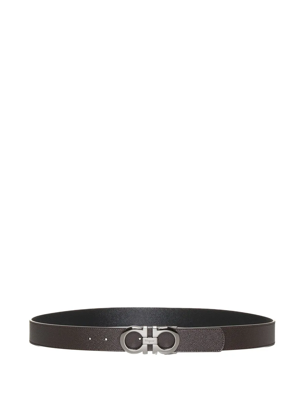Ferragamo Gancini logo buckle belt - Marrone