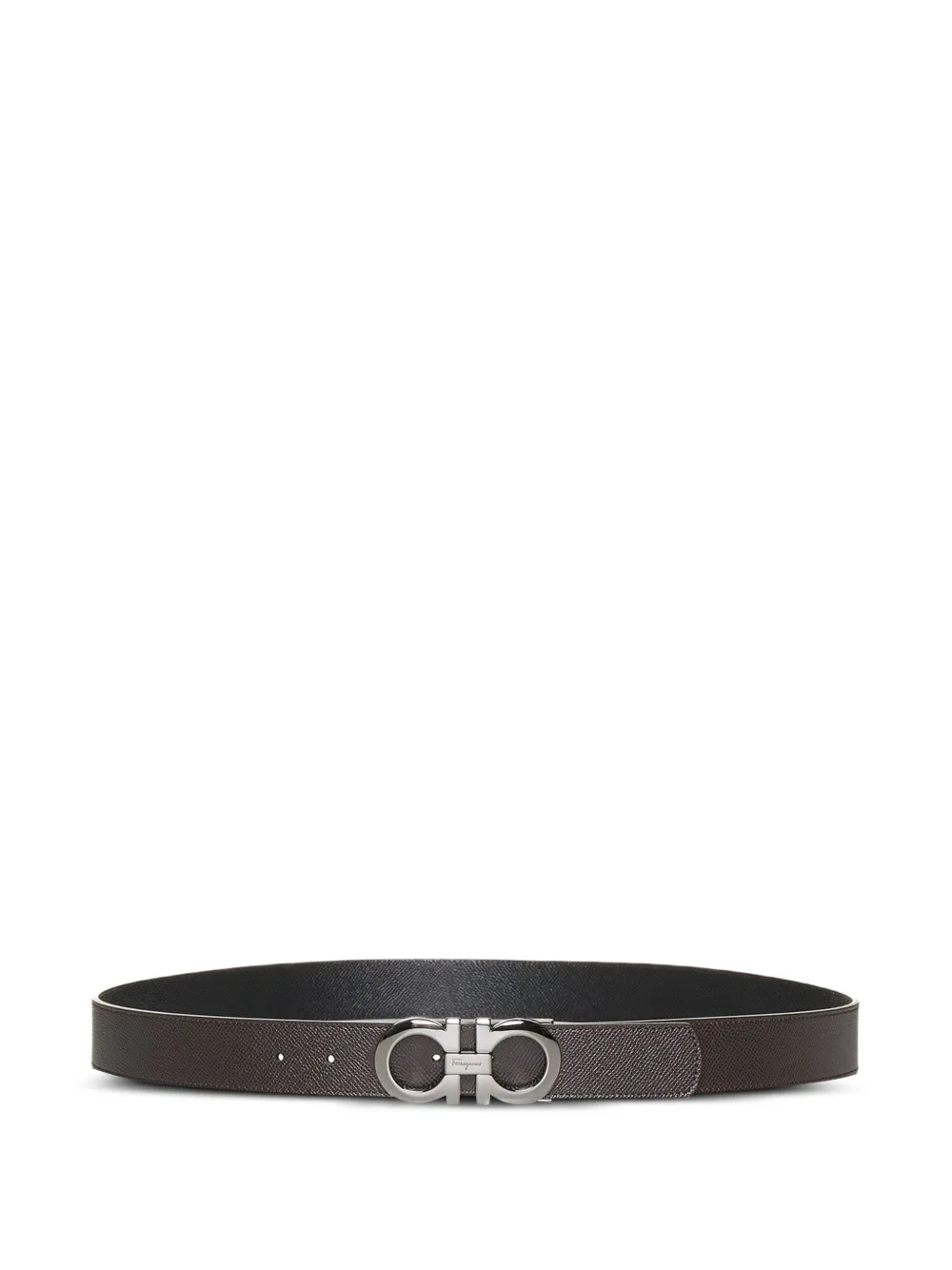 Ferragamo Gancini logo buckle belt - Marrone