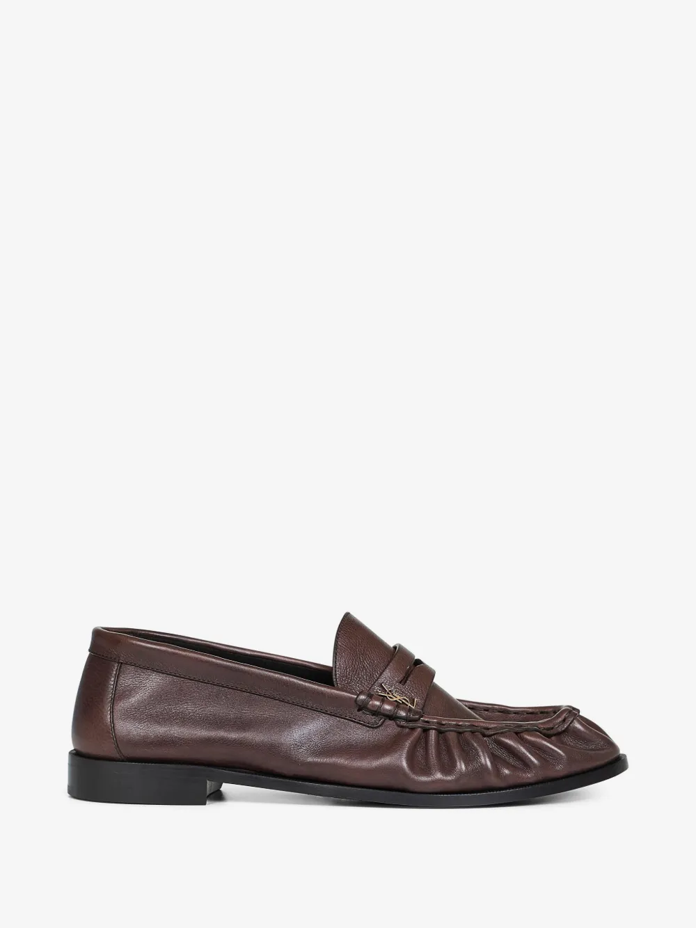Saint Laurent 手工缝线经典带乐福鞋 | 褐色 | Image 1