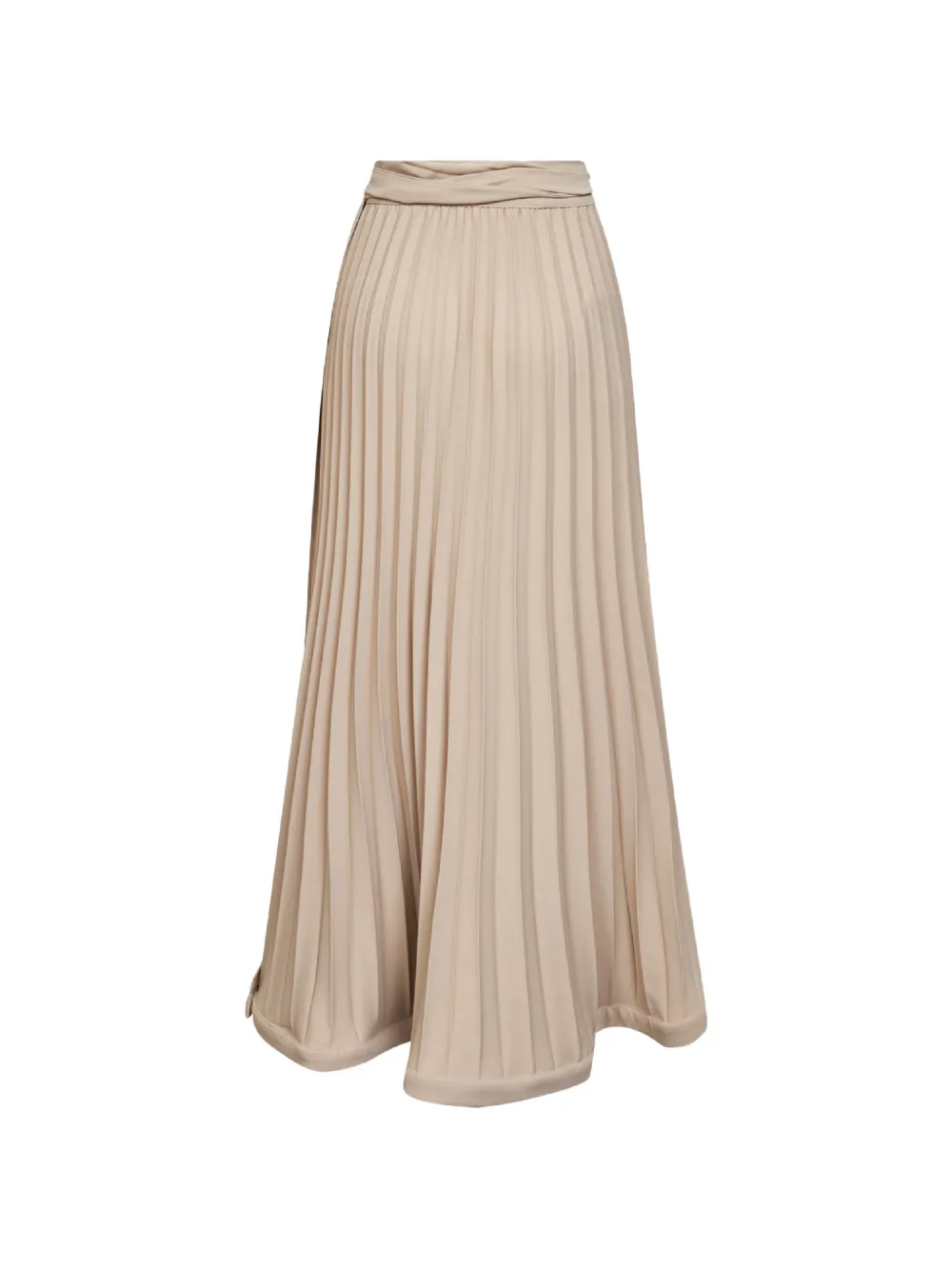 P.A.R.O.S.H. Gestrikte plooirok Beige