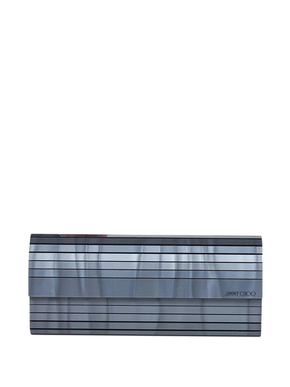 Jimmy Choo Sweetie logo-detail clutch bag - Blu