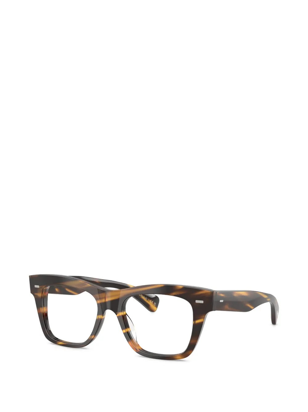 Oliver Peoples Ms. Oliver-R bril met vierkant montuur Bruin
