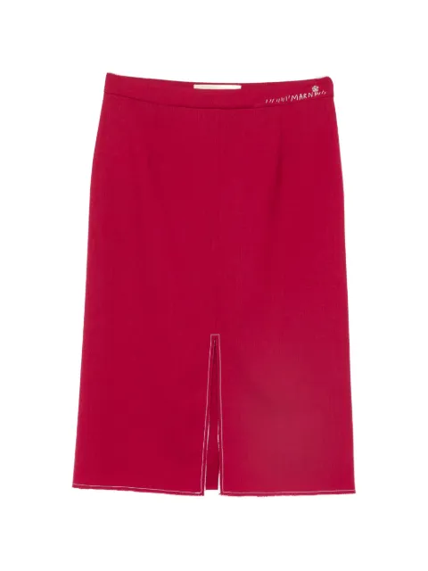 Marni split-hem midi skirt