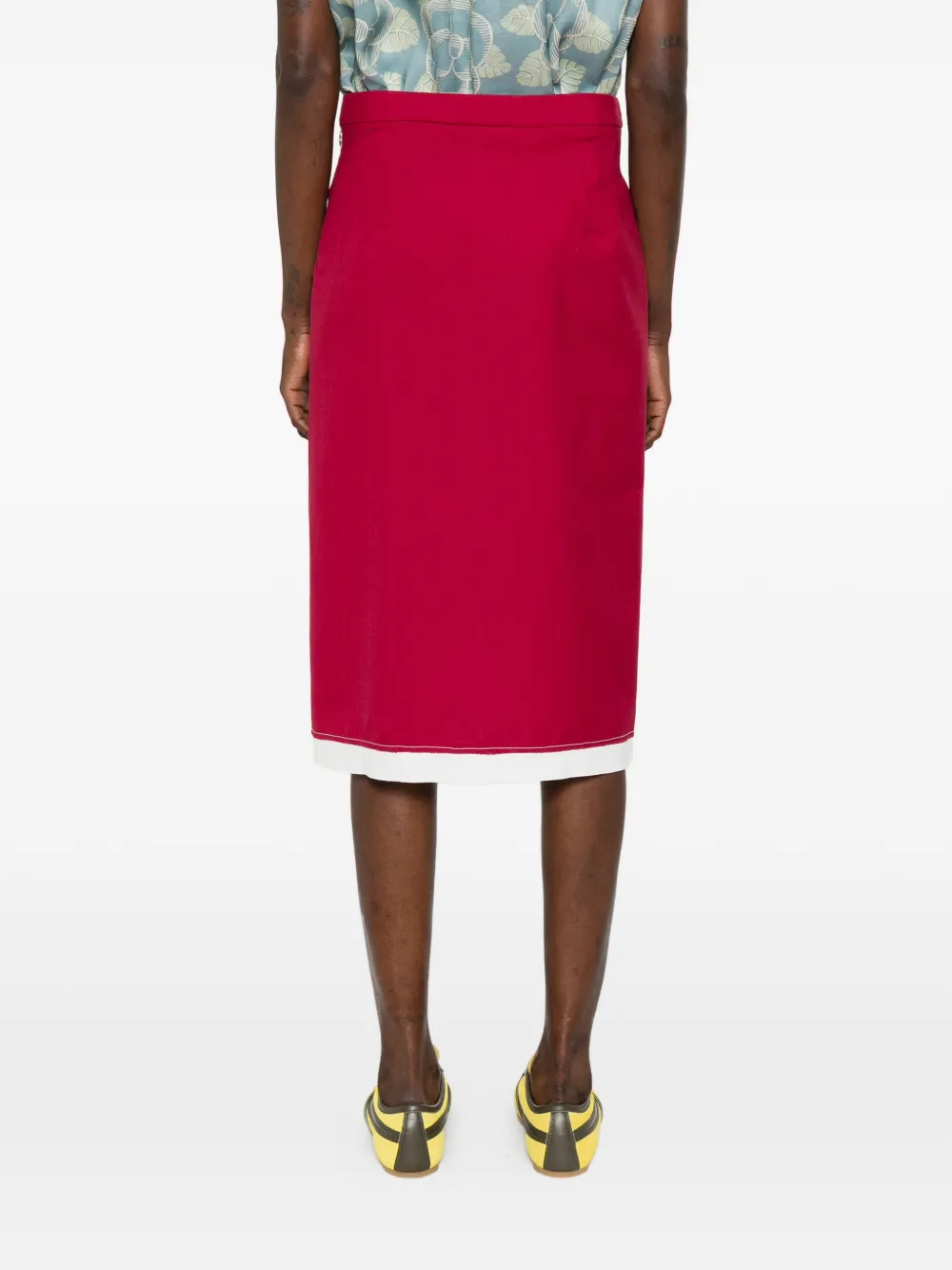 Marni Midi-rok met split Rood