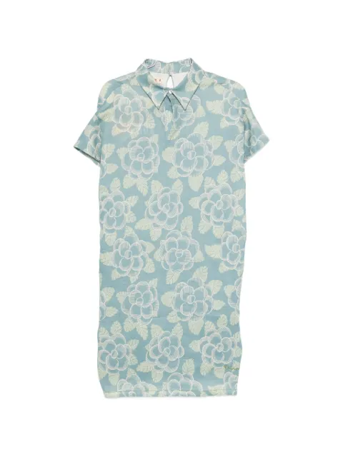 Marni floral collar dress