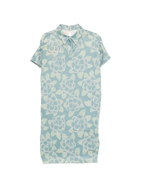 Marni floral collar dress