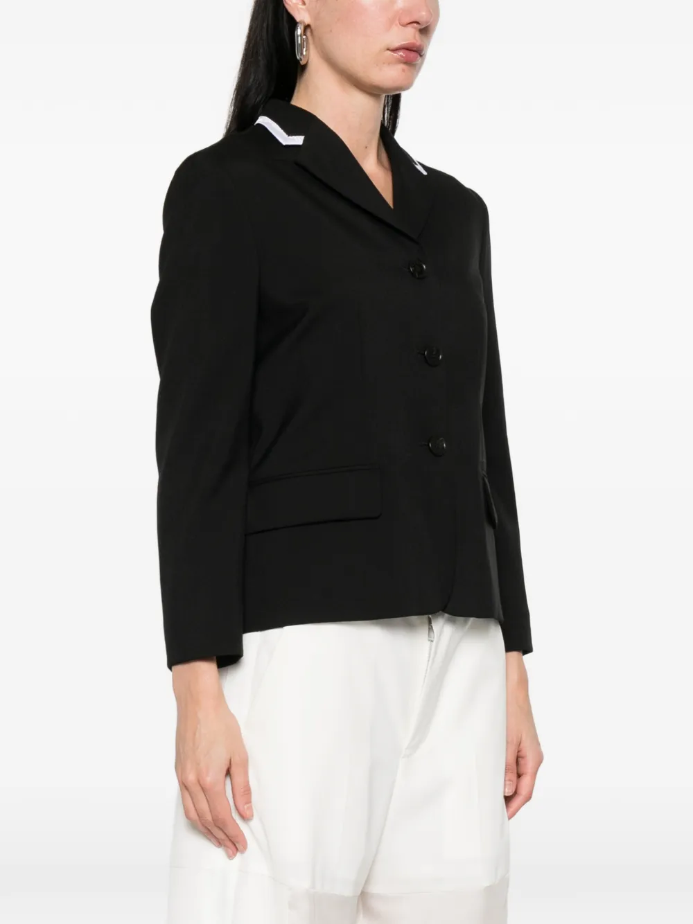  Marni Long Sleeve Wool Jacket - Grey 