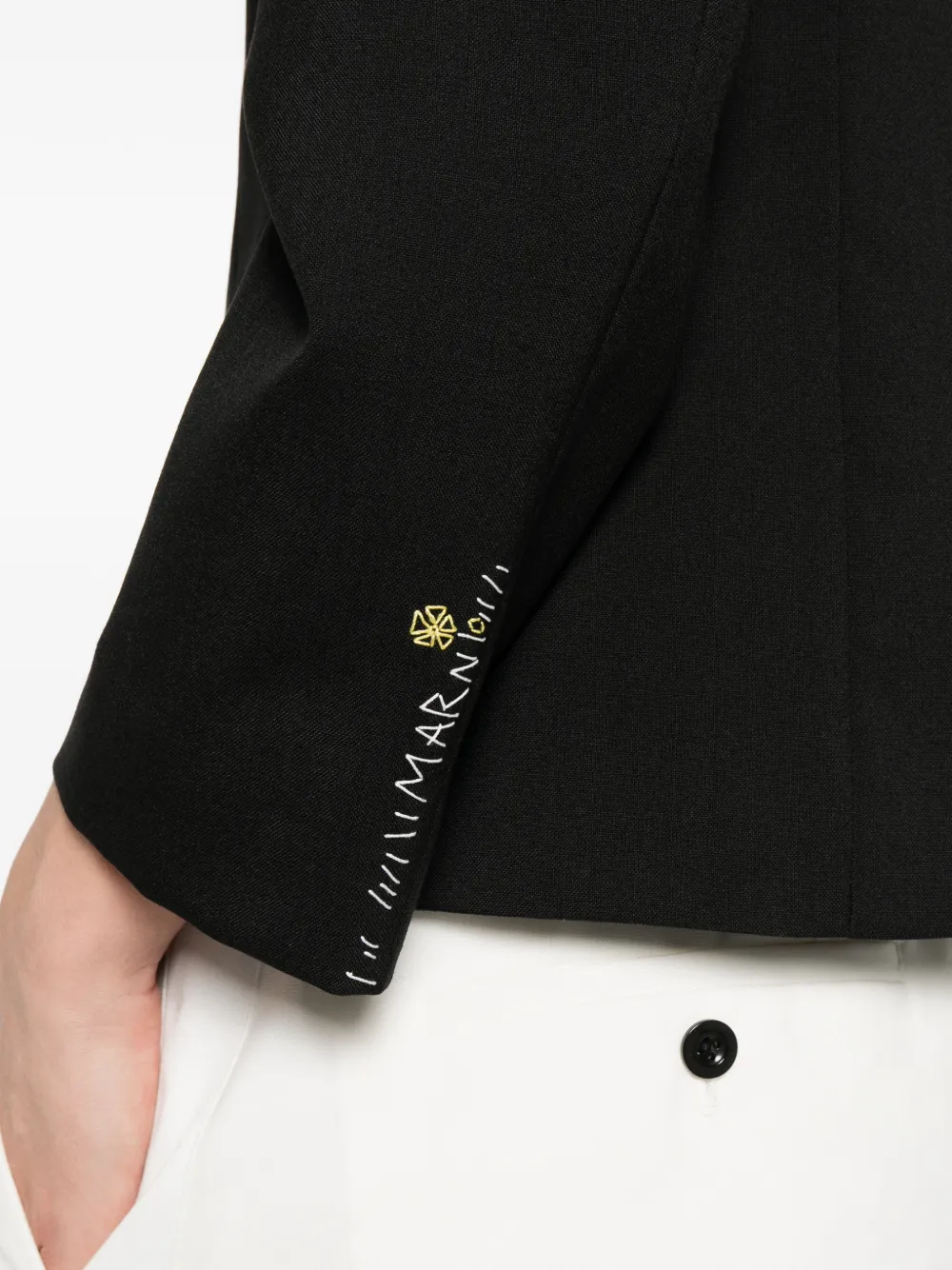 Marni Wollen jack met lange mouwen Grijs