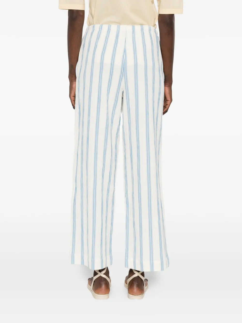 BONDI BORN Gestreepte broek Wit