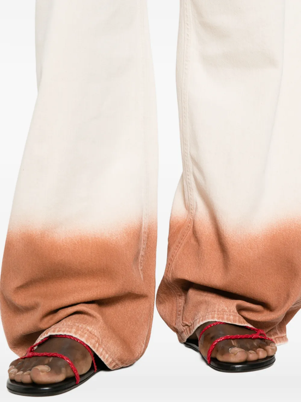 Alanui Broek met dip-dye print Beige