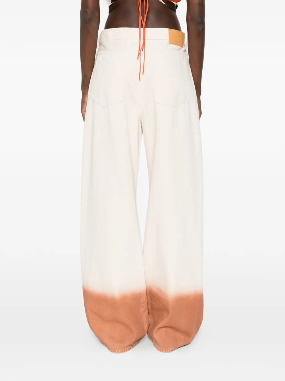 Alanui Broek met dip-dye print Beige