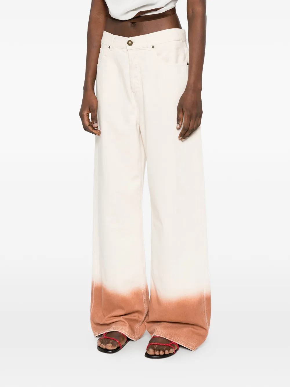  Alanui Dip-dye Trousers - Neutrals 