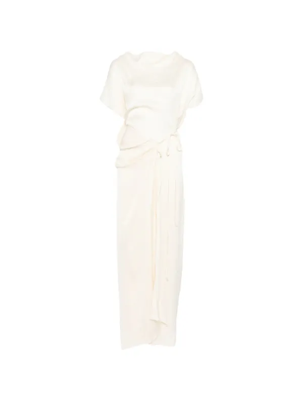 Bondi Born Tie Side Maxi Dress in Neutrals